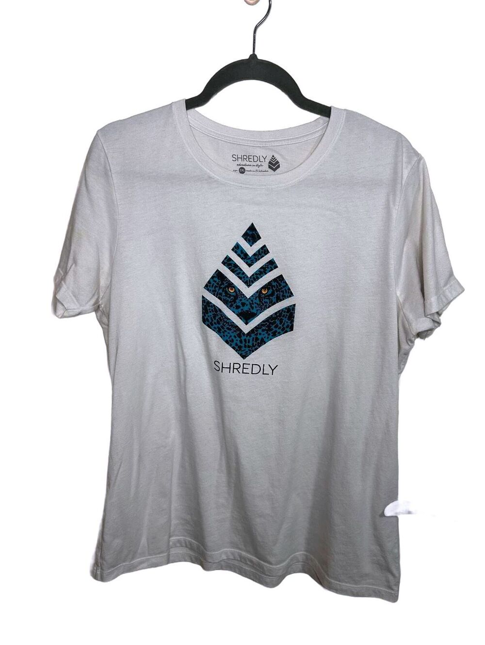 Shredly white tee 2XL womens